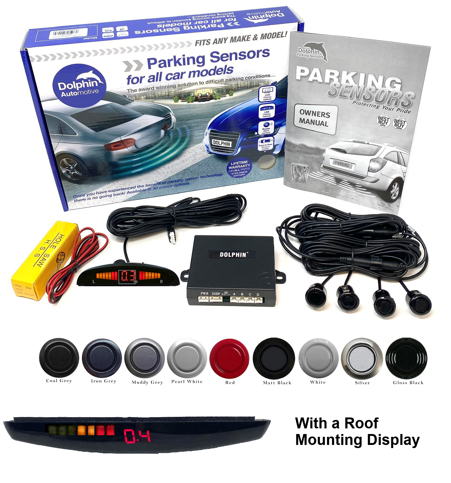 Micro Dolphin Display Parking Sensor Kit ā Parking Sensors