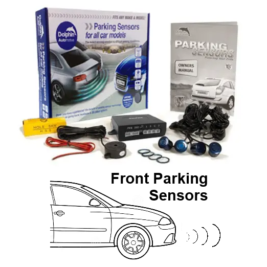 4 Front Parking Sensors, Audio Alerts