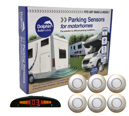 6 Reversing Sensors with Dashboard Display - For Motorhomes &  Vans