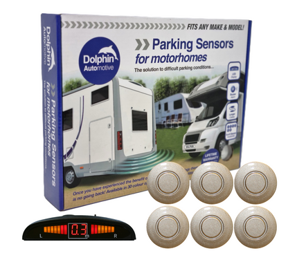 6 Reversing Sensors with Dashboard Display - For Motorhomes &  Vans