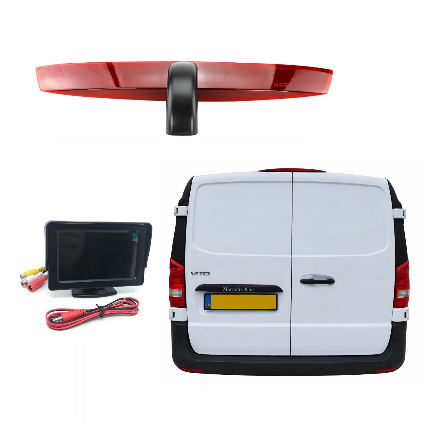 Mercedes Benz Vito (twin rear barn doors) Reversing Camera 2007-onwards