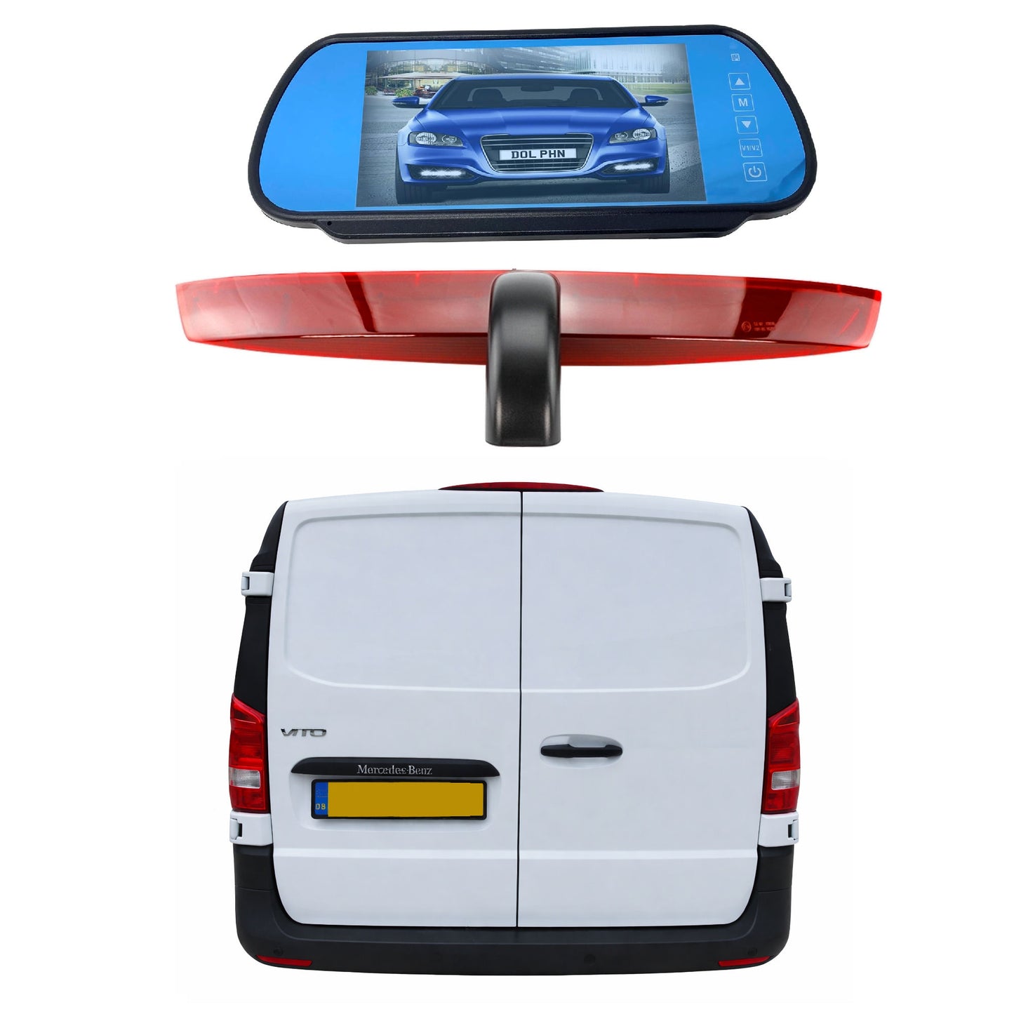 Mercedes Benz Vito (twin rear barn doors) Reversing Camera 2007-onwards