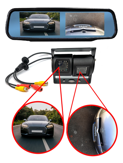 Twin/Dual Van/Motorhome Camera Bracket Mount - Black