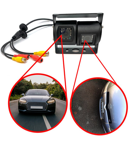Twin/Dual Van/Motorhome Camera Bracket Mount - Black