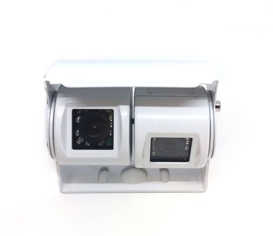 Twin/Dual Van/Motorhome Camera Bracket Mount - White