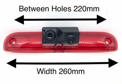 Dual/Twin Rear Brake Light Cameras for Peugeot Boxer from  2006 – Onwards