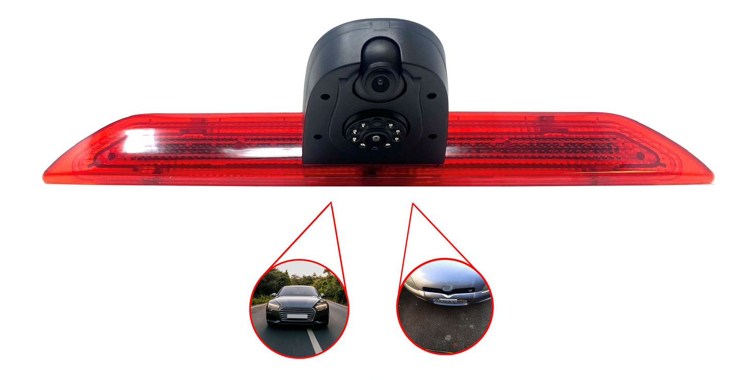 Dual/Twin Rear Brake Light Cameras for Ford Transit from 2014 – onwards