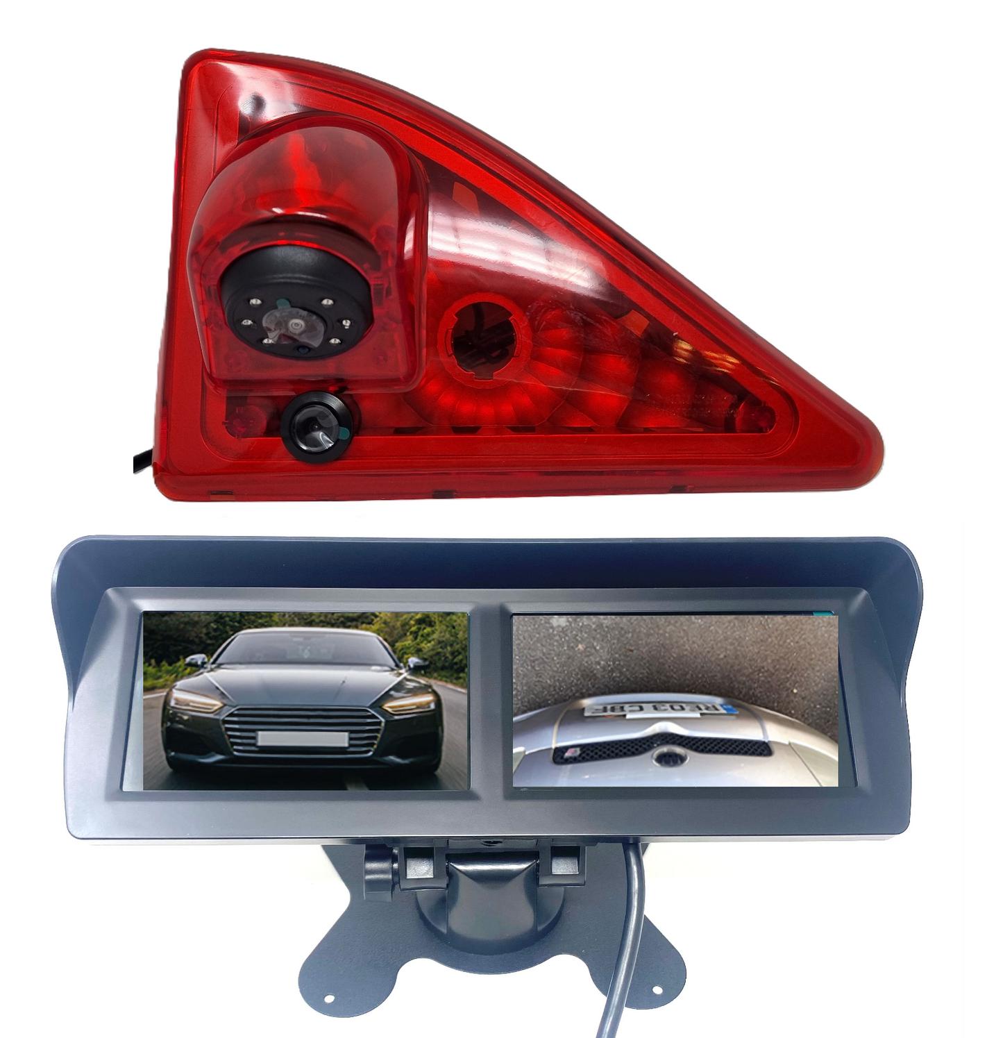 Dual/Twin Rear Brake Light Cameras for Renault Master 2010 to 2021