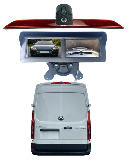 Dual/Twin Rear Brake Light Cameras for Maxus Deliver 9, Maxus V90 Vans Built From 2019 Onwards