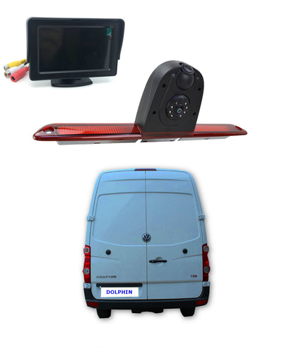 Dual/Twin Rear Brake Light Cameras for VW Crafter from 2007 to 2015