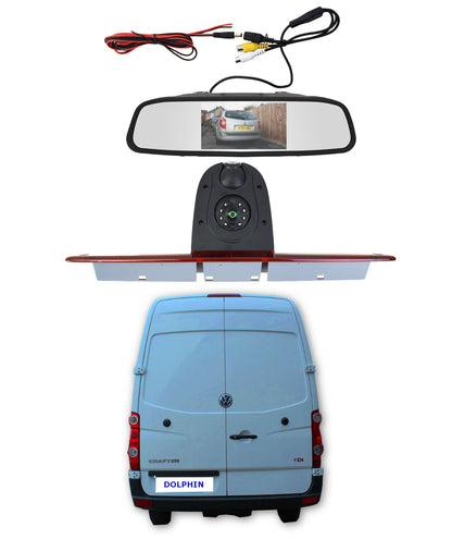 Dual/Twin Rear Brake Light Cameras for VW Crafter from 2007 to 2015