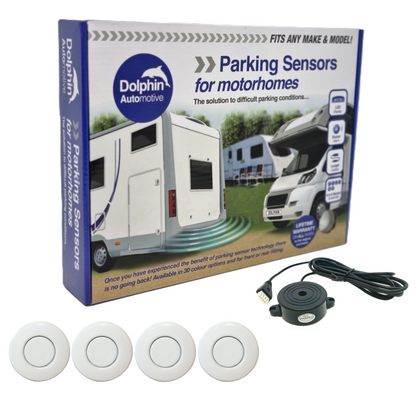 4 Reversing Sensors with Audio Beep Alerts - For Motorhomes & Vans