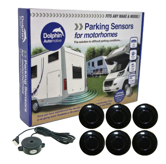 6 Reversing Sensors with Audio Beep Alerts - For Motorhomes & Vans
