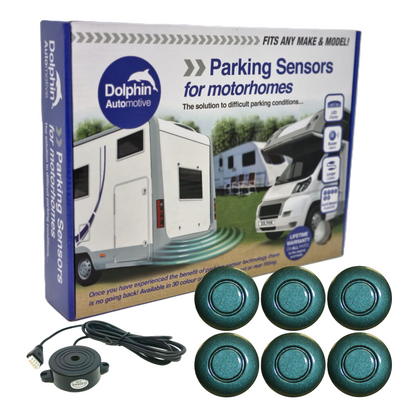6 Reversing Sensors with Audio Beep Alerts - For Motorhomes & Vans
