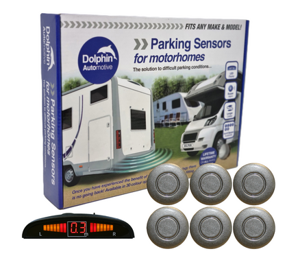 6 Reversing Sensors with Dashboard Display - For Motorhomes &  Vans