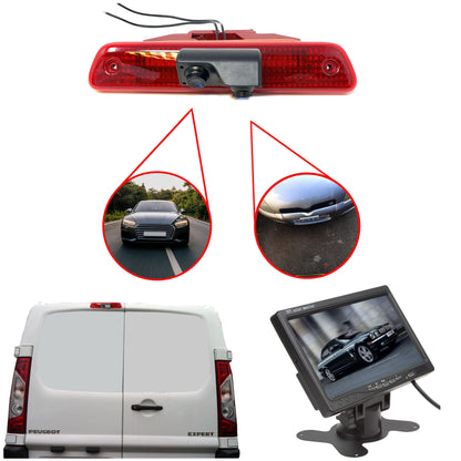 Dual/Twin Rear Brake Light Cameras for Toyota Proace vans from  2013 to 2016