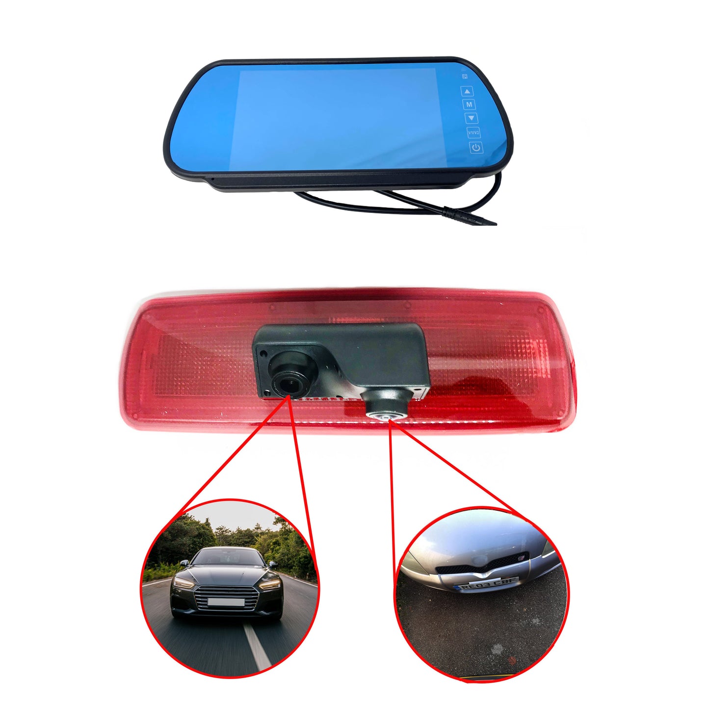 Dual/Twin Rear Brake Light Cameras for Fiat Talento 2016 - 2020